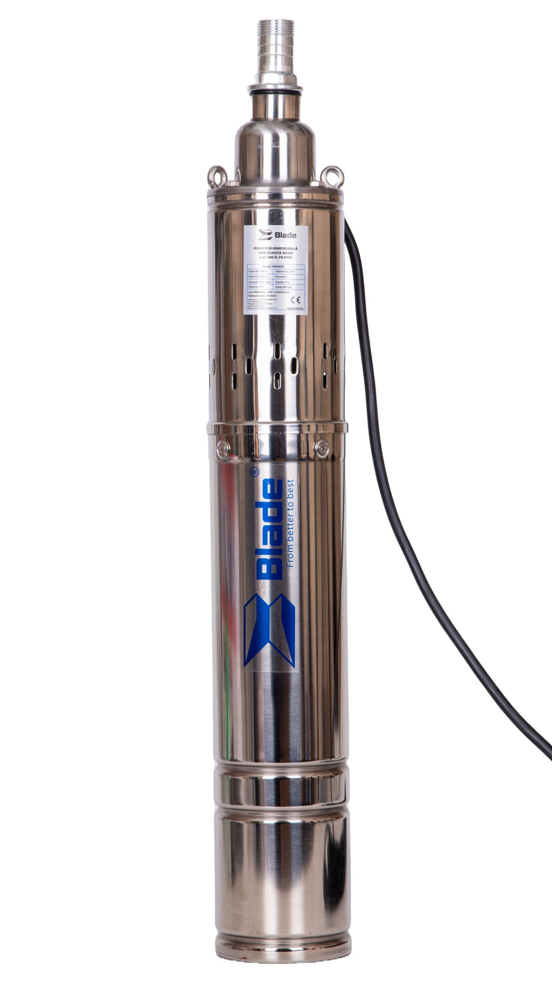 BLADE - POMPĂ SUBMERSIBILĂ - APĂ CURATĂ - 4QGD1.2-100-0.75 PRO