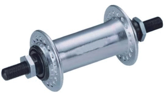 BUTUC FATA - ALUMINIU Gauri: 36  -  Argintiu  -  9x140mm Cale rulare: Bile de Otel O.L.D.: 100mm  -