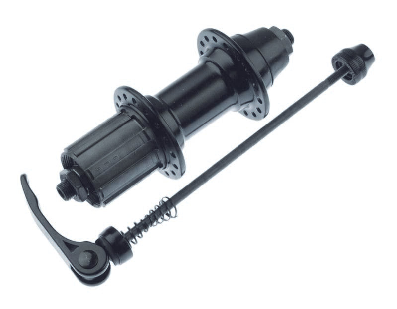 BUTUC SPATE CASETAT - ALUMINIU Gauri: 32  -  Negru Anodizat Lungime QR: 148.5mm   - Ax: 10mm Cale ru