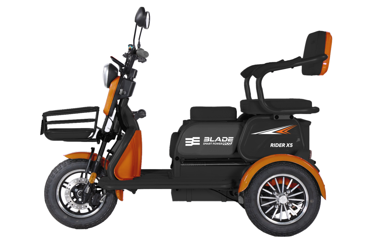 BLADE - TRICICLU PERSOANE 1200W - VIVA 14 - PORTOCALIU+NEGRU