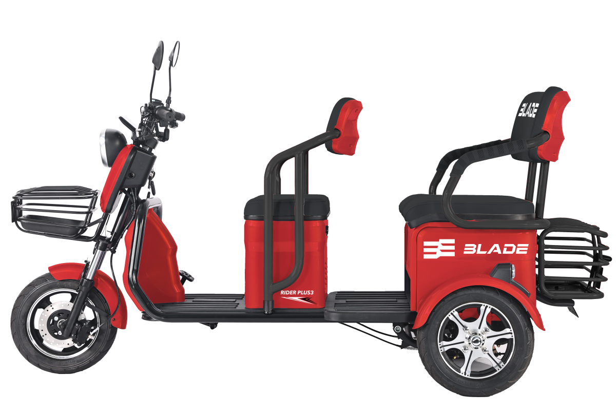 BLADE - TRICICLU PERSOANE 2000W - TRIP X2 - ROSU + NEGRU