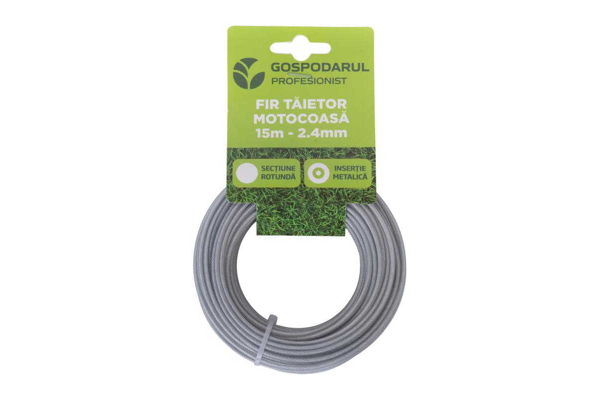 Fir taietor cu insertie metalica 15m - 2.4mm (sectiune rotunda) (MC)