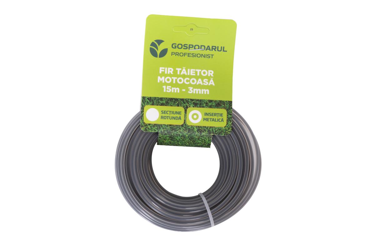 Fir taietor cu insertie metalica 15m - 3mm (sectiune rotunda) (MC)