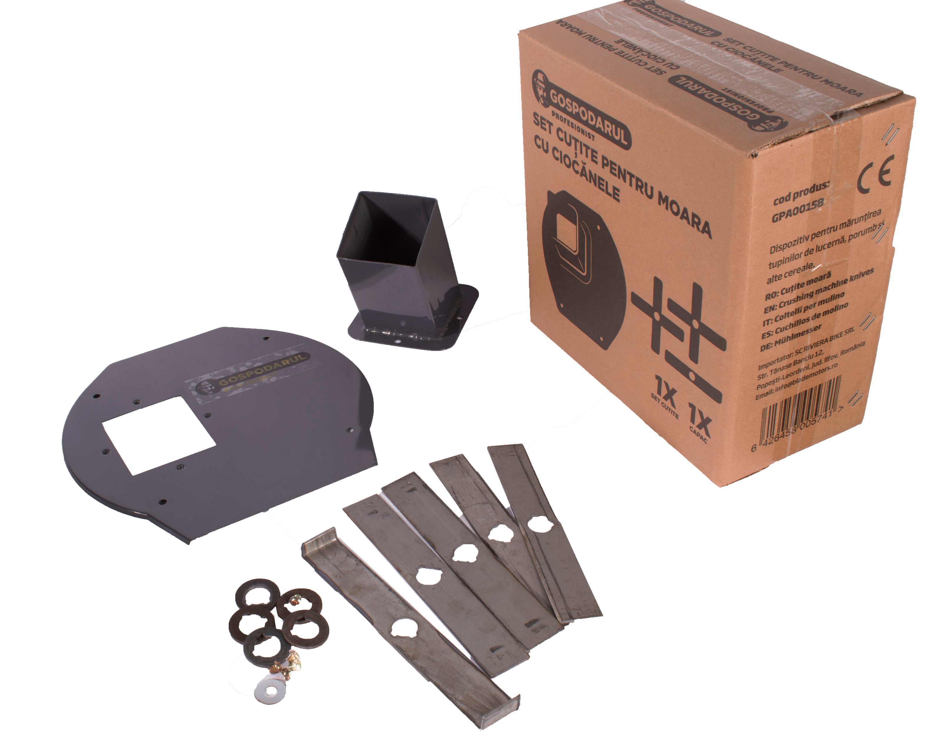 GP - SET CUTITE MOARA CU CIOCANELE