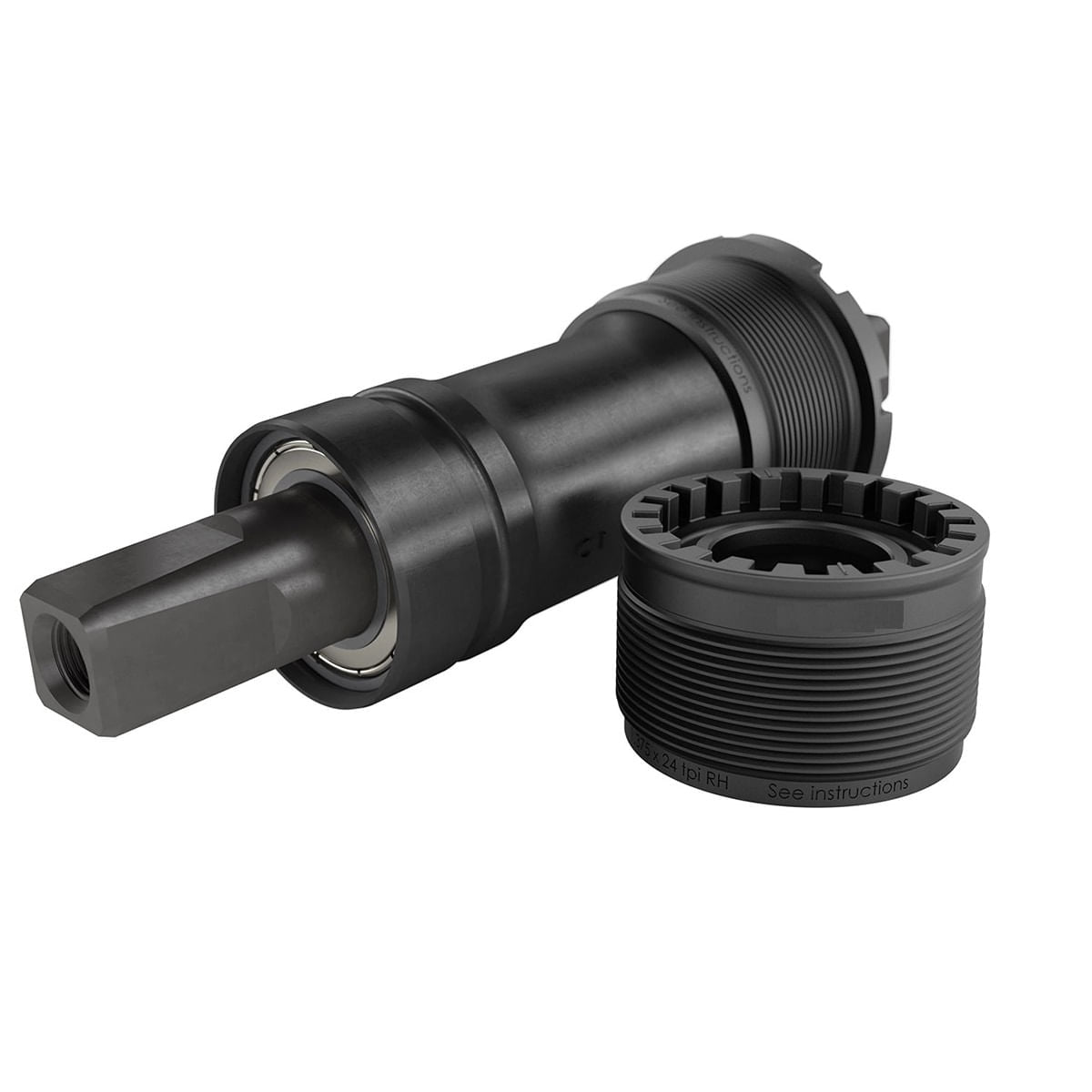 MONOBLOC PEDALIER Lungime  - Ax: 127.5mm  Rulmenti capsulati Manta: Otel Cuvete: Otel forjat la rece