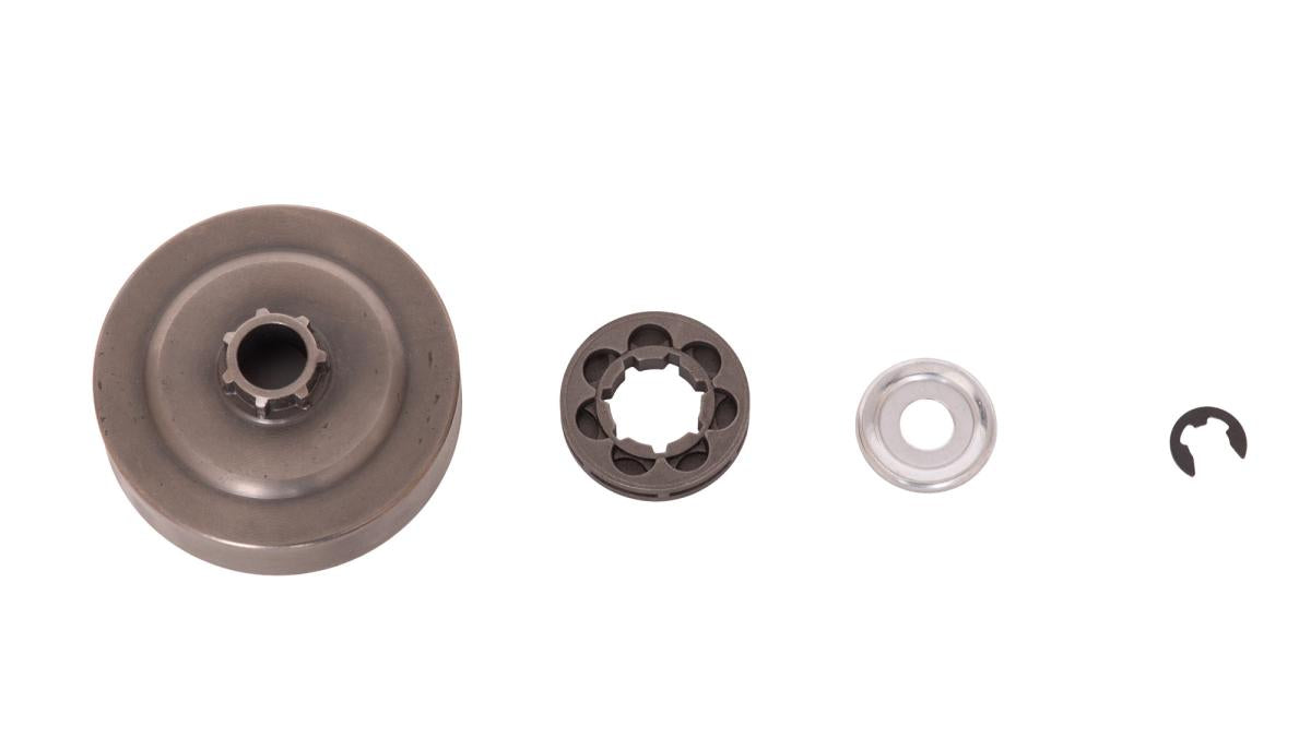 Oala ambreiaj + rotita motrica + colivie Stihl: MS 170, 180, 210, 230, 250 (3/8p 7Z) - (5 piese)