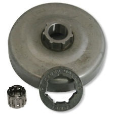 Oala ambreiaj + rotita motrica + colivie Husqvarna 362, 365, 371, 372, 570, 575 (3/8 7Z) - (3 piese)