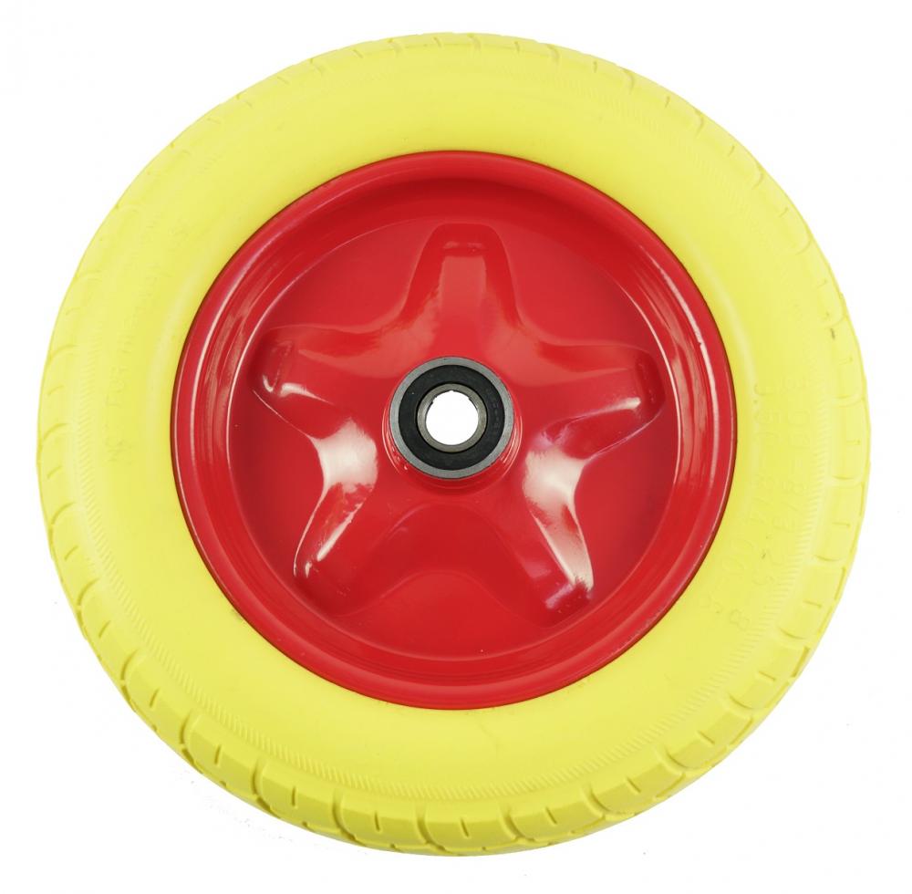 Roata roaba - spuma poliuretanica - cu rulment pentru ax 20mm - 3.00-8/4.00-8