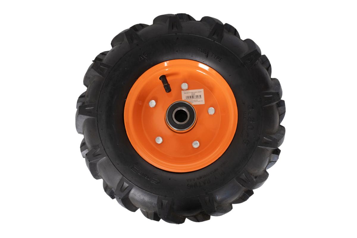 Roata roaba - TT - pentru ax 20mm - cu rulment - crampoane - 3.50-6 4PR