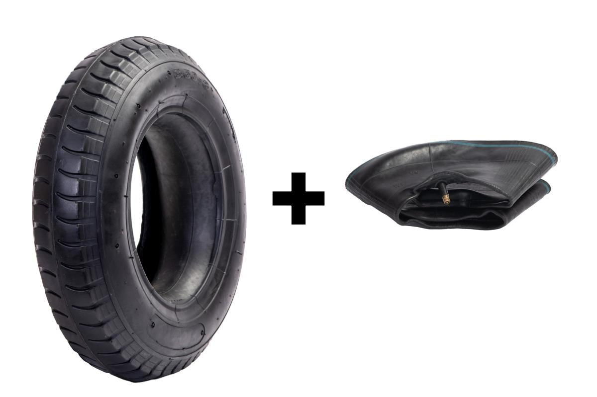 Set cauciuc + camera roaba - 3.50-8 (mixt) - 8PR
dungi verde + galben