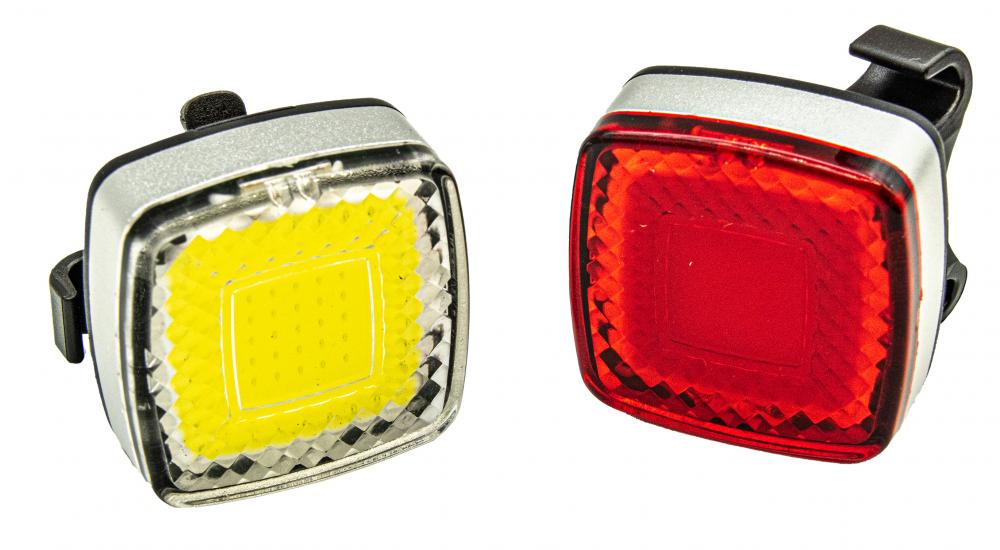 SET LUMINI BICICLETA COB(REINCARCABIL USB)