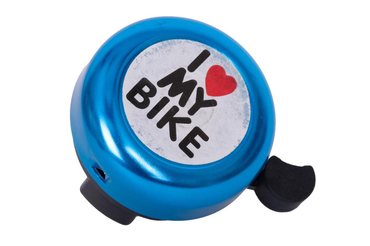 SONERIE - I LOVE MY BIKE Clema: 22.2mm  -  Aluminiu/Plastic Diametru: 52mm  - 30g