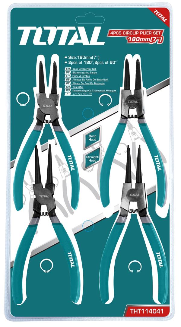 TOTAL - SET 4 BUC - CLESTI SEGER (2 BUC DE 180 °, 2 BUC DE 90 °; 7""/180MM)