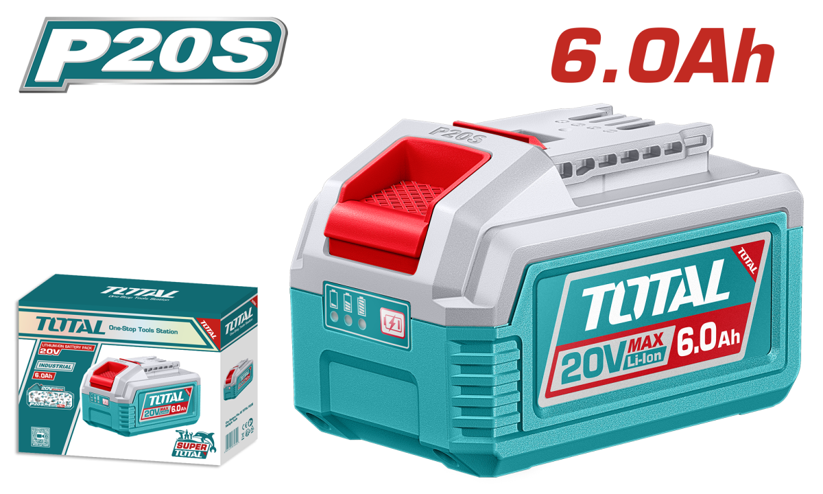 TOTAL - ACUMULATOR - 20V - 6.0AH (INDUSTRIAL)