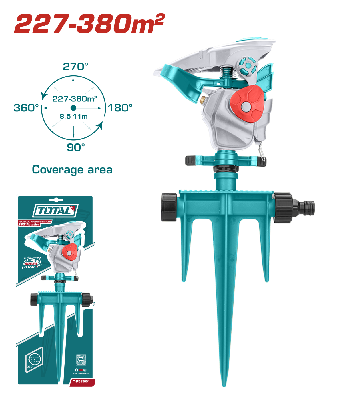 TOTAL - ASPERSOR CU IMPULS,  3/4"