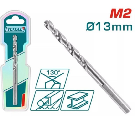 TOTAL - BURGHIU PENTRU METAL M2 HSS - 13MM (INDUSTRIAL)