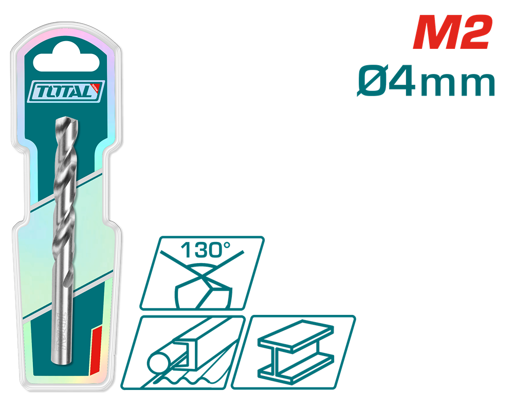 TOTAL - BURGHIU PENTRU METAL M2 HSS - 4MM