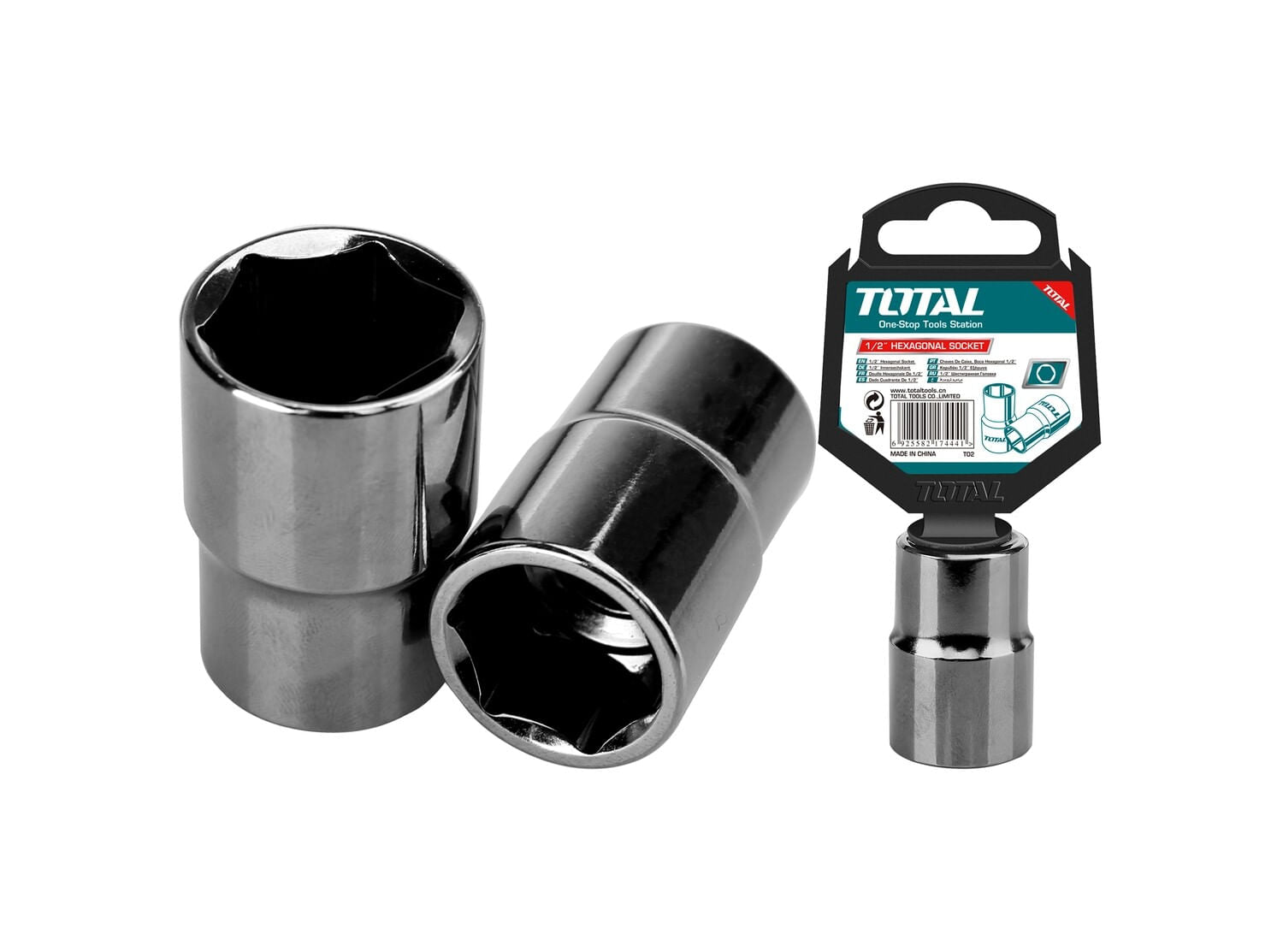 TOTAL - CHEIE TUBULARA - 1/2", 15MM (INDUSTRIAL)