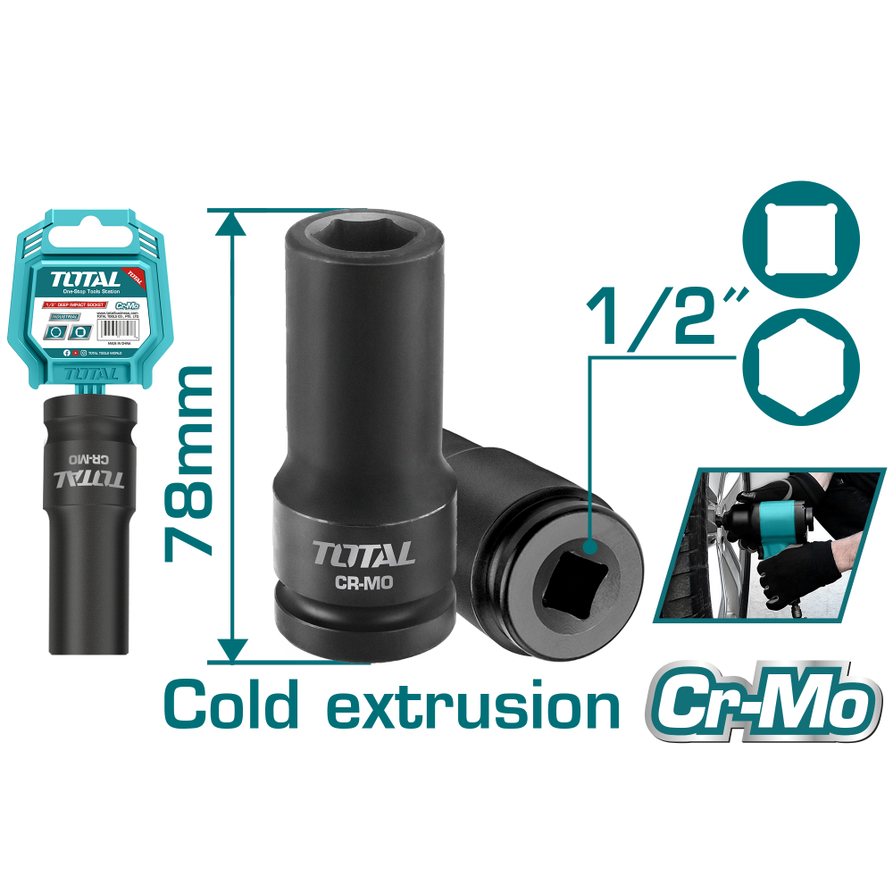 TOTAL - CHEIE TUBULARA DE IMPACT - 19X78MM