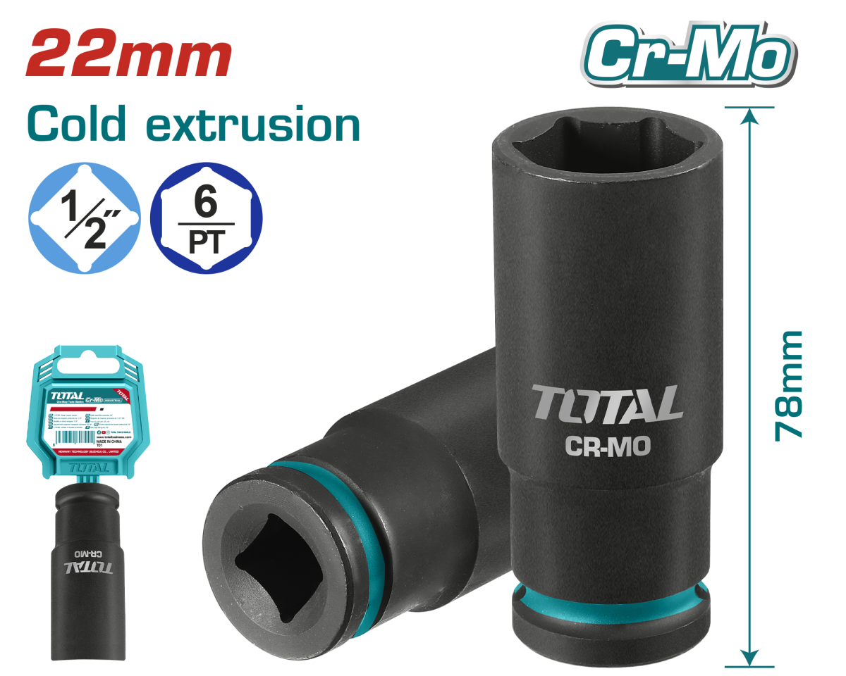 TOTAL - CHEIE TUBULARA DE IMPACT - 22X78MM