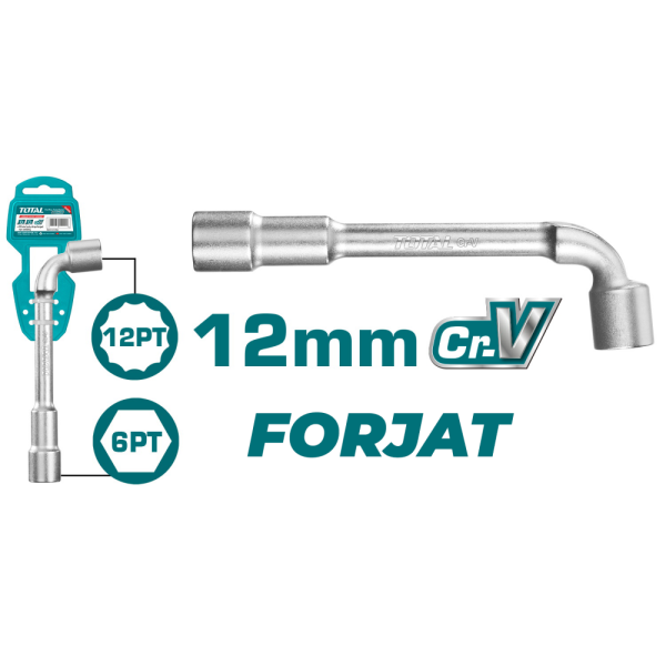TOTAL - CHEIE TUBULARA TIP L - 12MM (INDUSTRIAL)