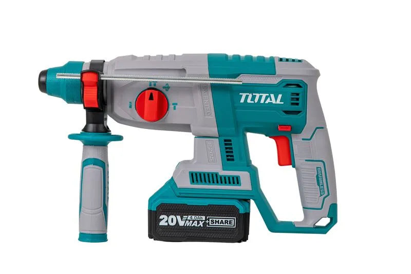 TOTAL - CIOCAN ROTOPERCUTOR -2,5J 20V LI-ION (INCLUDE ACUMULATOR SI INCARCATOR)