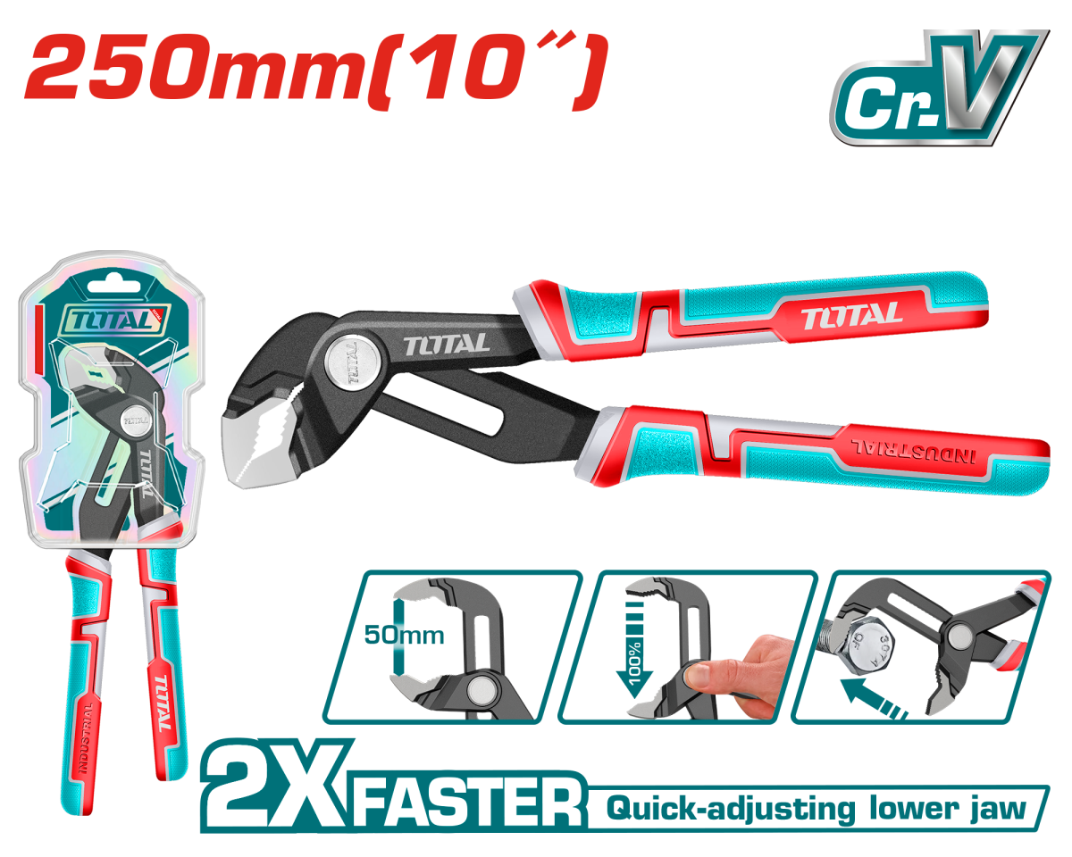 TOTAL - CLESTE PAPAGAL - 10"/250MM - 50MM (INDUSTRIAL)