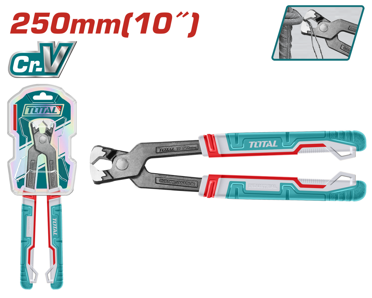 TOTAL - CLESTE PENTRU SARMA - 10"/250MM - CR-V (INDUSTRIAL)