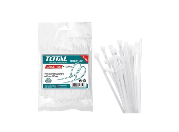 TOTAL - COLIERE DE PLASTIC - 100BUC - 2.5X100MM NYLON 66