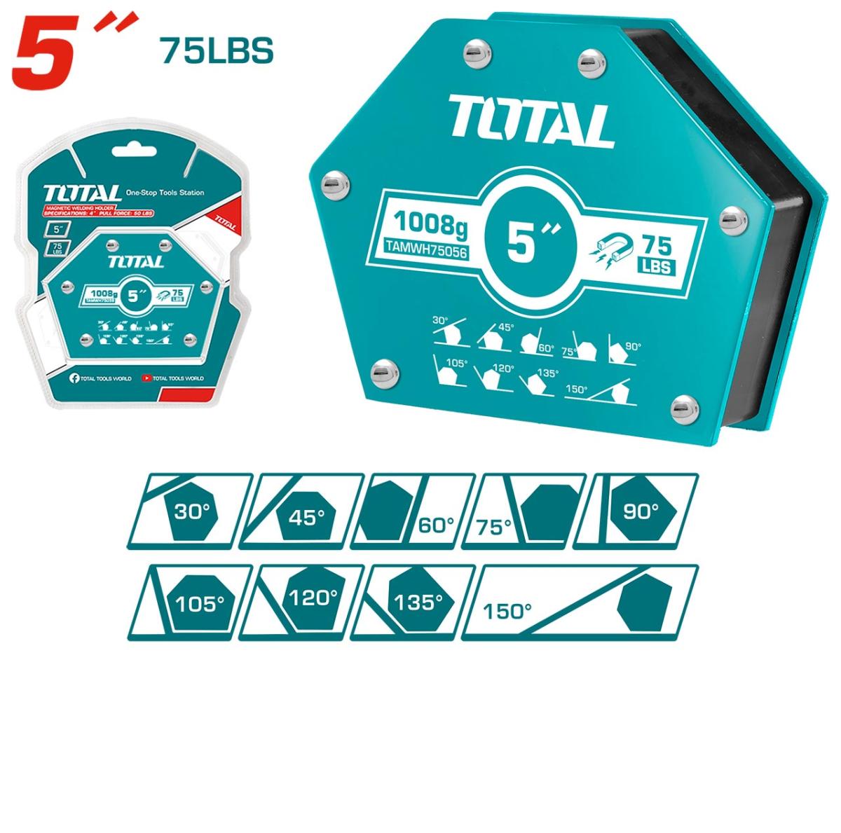 TOTAL - COLTARE MAGNETICE PENTRU SUDURA 5" 30-150