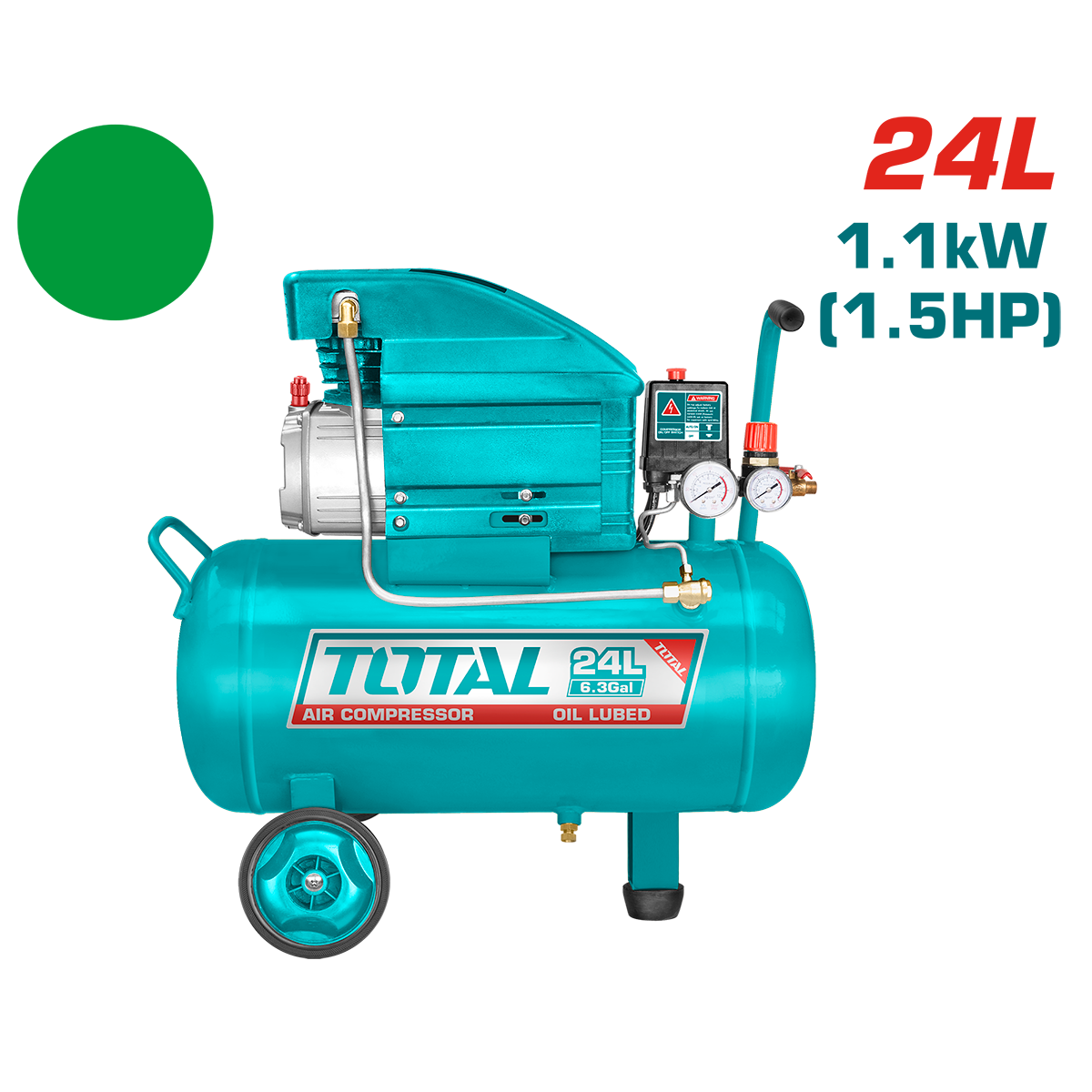 TOTAL - COMPRESOR AER - 24L - 8 BAR - 1100W