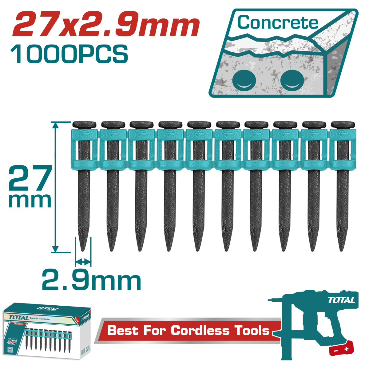 TOTAL - CUIE 27x2.9MM - PENTRU PISTOL TCNLI420602E