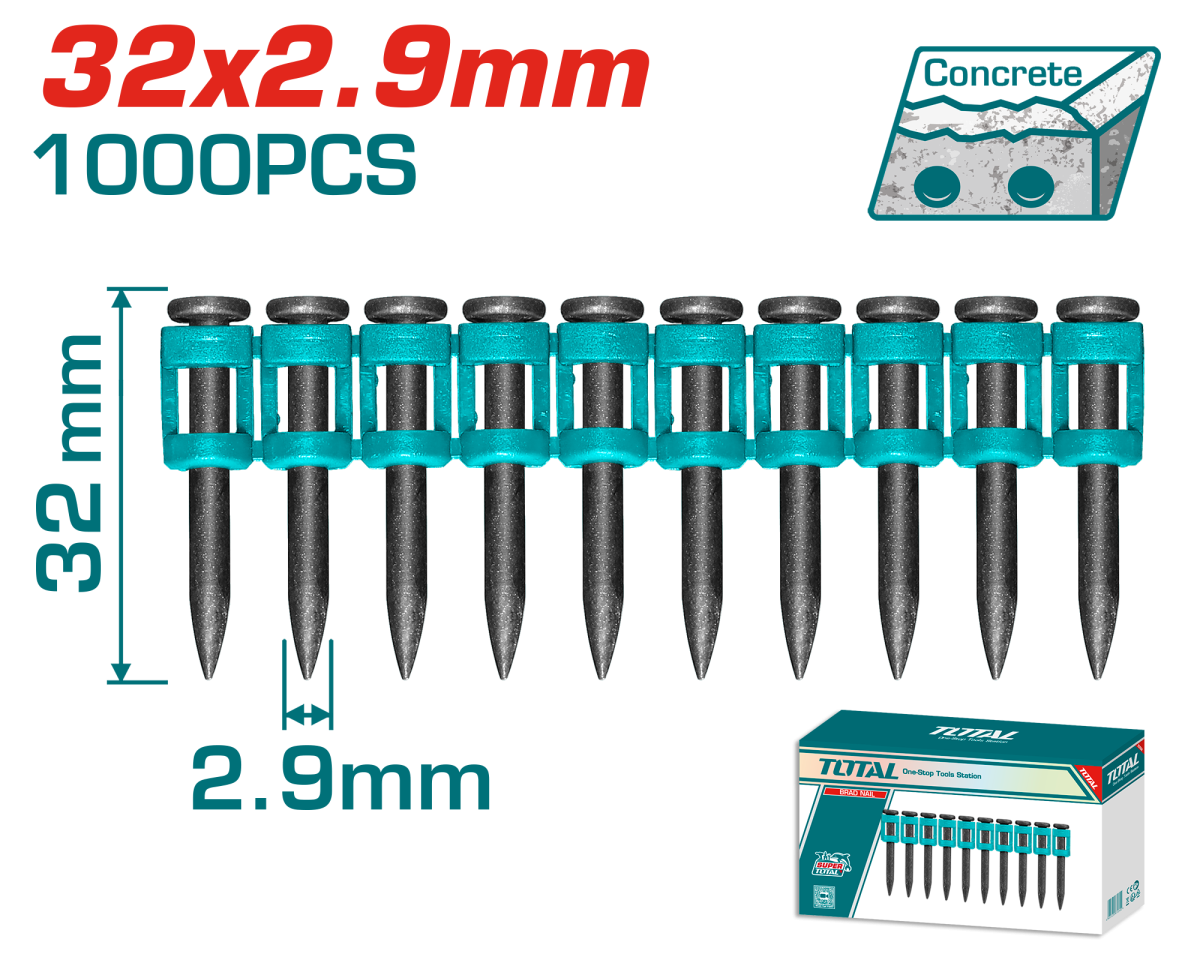 TOTAL - CUIE 32x2.9MM - PENTRU PISTOL TCNLI420602E