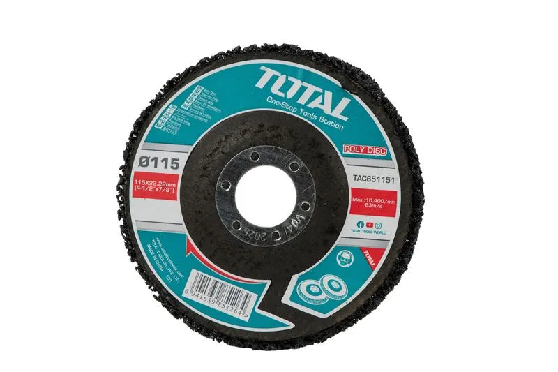 TOTAL - DISC CURATARE RUGINA SI VOPSEA 115MMX22.22MM
