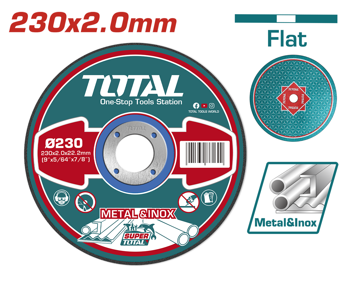 TOTAL - DISC DEBITARE METAL - 230MM