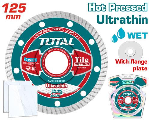TOTAL - DISC DIAMANTAT ULTRASUBTIRE - 125X22.2MM (INDUSTRIAL)