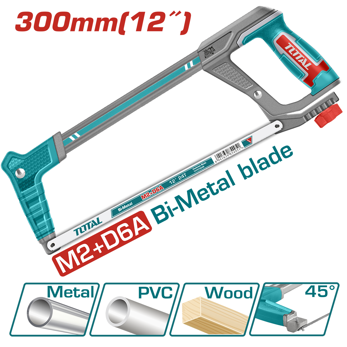 TOTAL - FIERASTRAU CU CADRU METALIC - 300MM / 12" - HEAVY-DUTY (INDUSTRIAL)