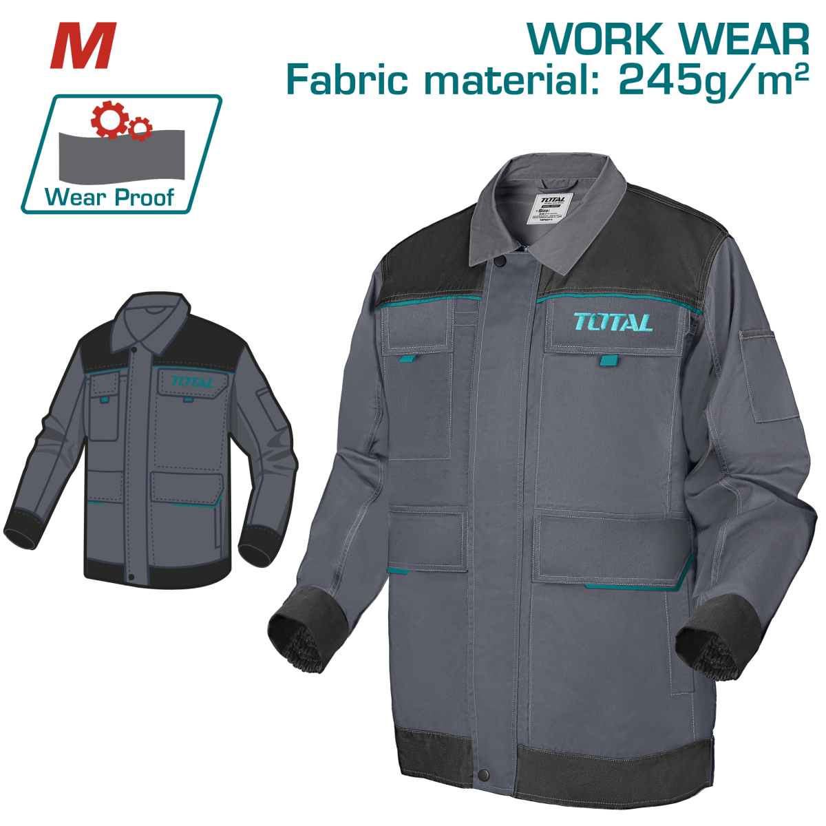 TOTAL - GEACA LUCRU MARIME M
