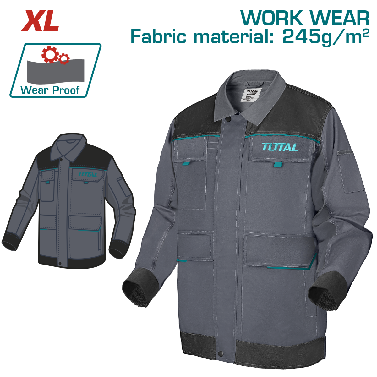 TOTAL - GEACA LUCRU MARIME XL