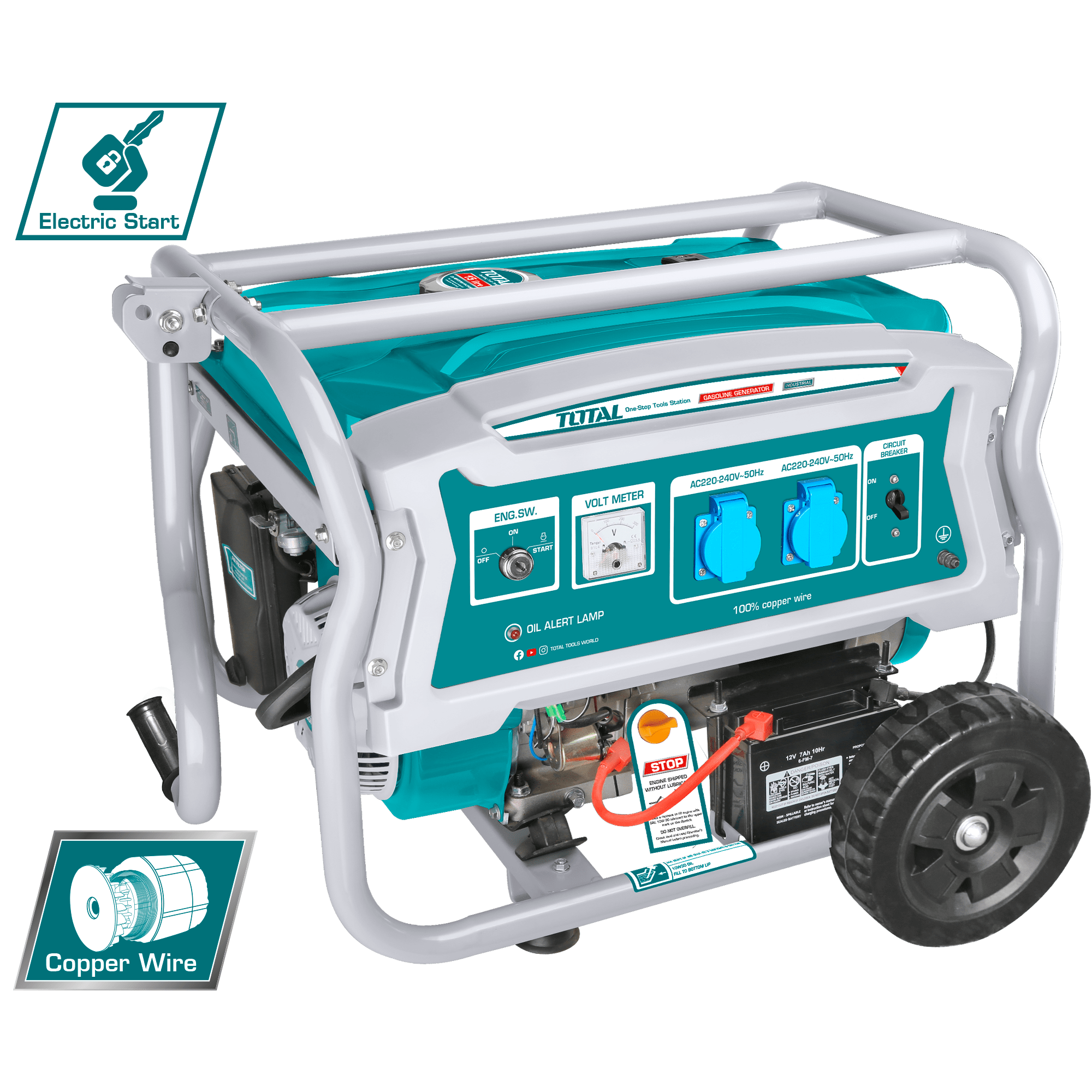 TOTAL - GENERATOR BENZINA - 3500W