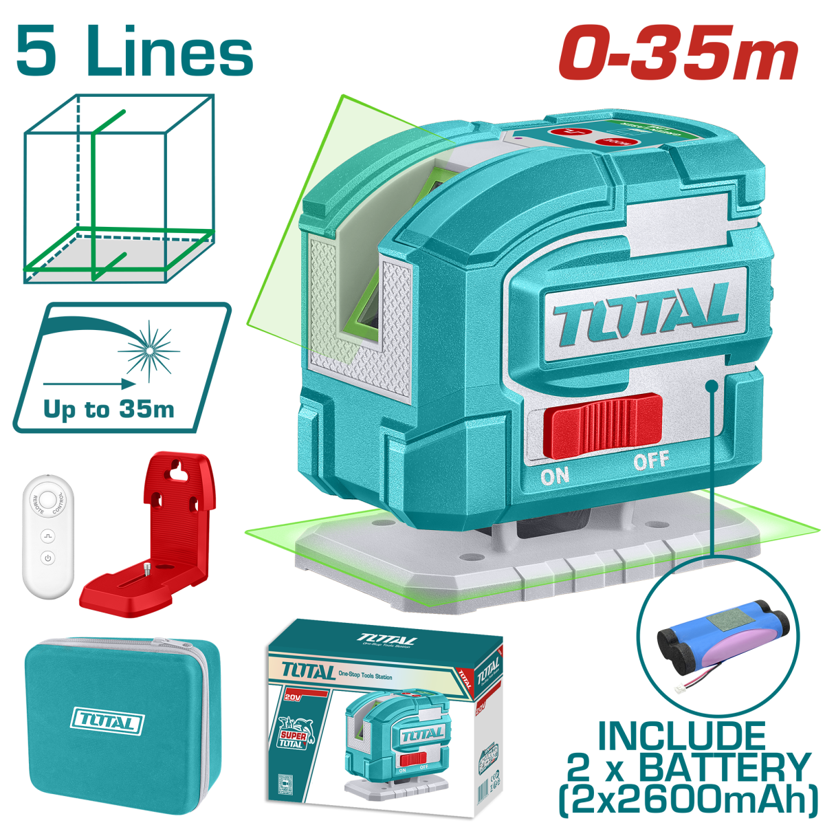 TOTAL - NIVELA LASER 0-35M