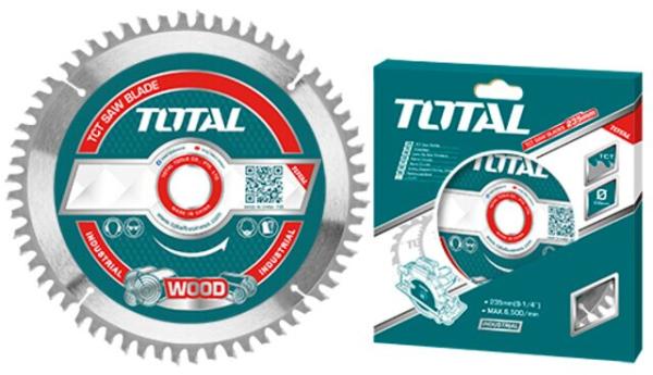 TOTAL - PANZA FIERASTRAU TCT PENTRU LEMN - 115X22.2MM (INDUSTRIAL)