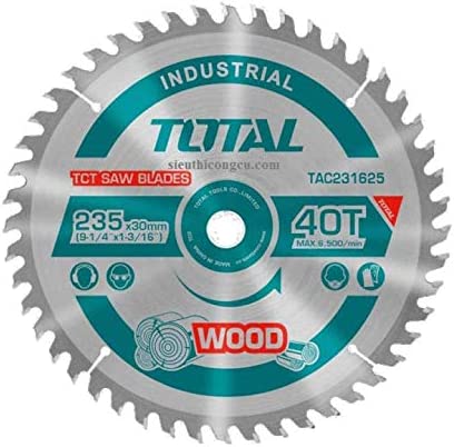 TOTAL - PANZA FIERASTRAU TCT PENTRU LEMN - 235X30MM (INDUSTRIAL)