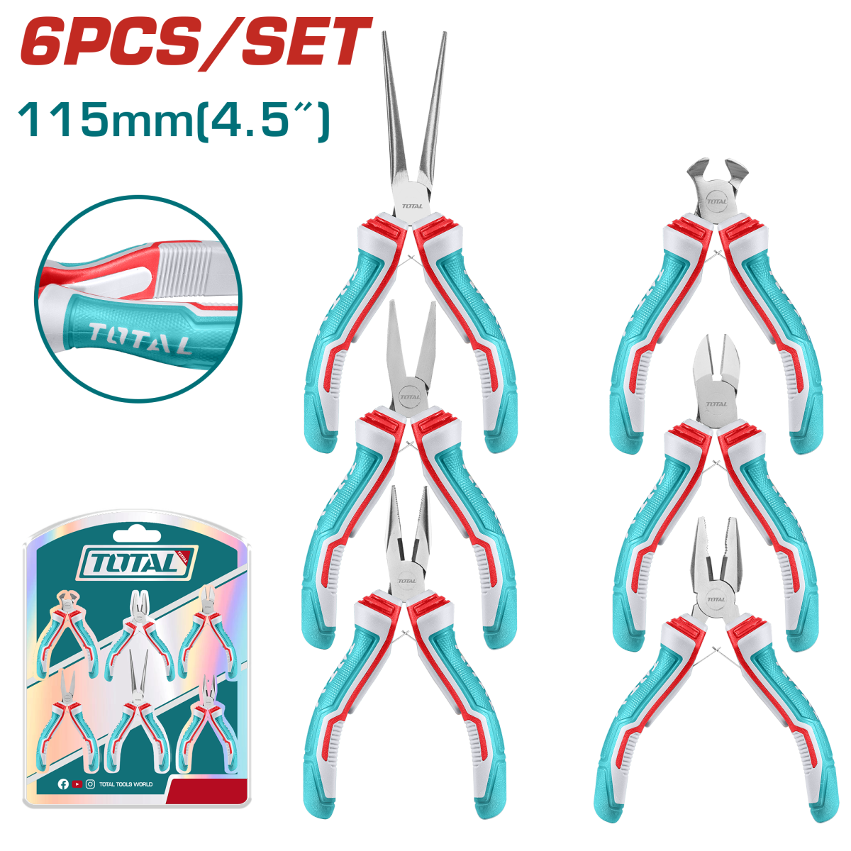 TOTAL - SET 6 MINI CLESTI 4.5"