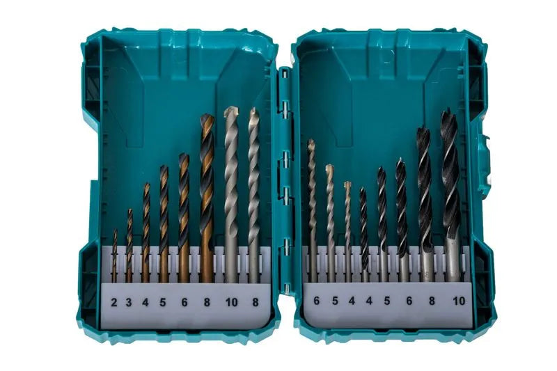 TOTAL - SET BURGHIE PENTRU METAL/BETON/LEMN 16 BUC