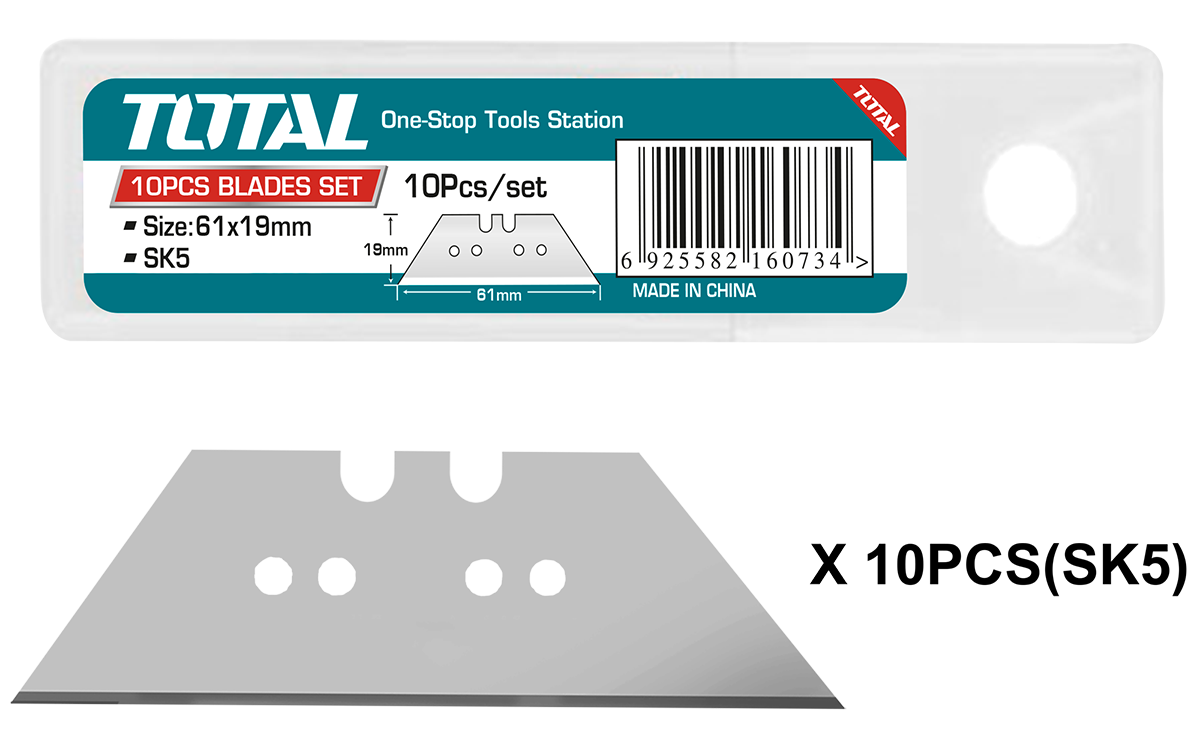 TOTAL - SET LAME CUTTER 61MMX19MM - 10BUC