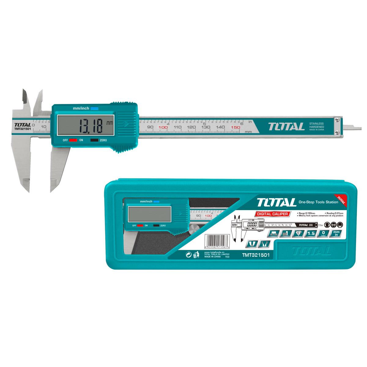 TOTAL - SUBLER DIGITAL - 0-150MM