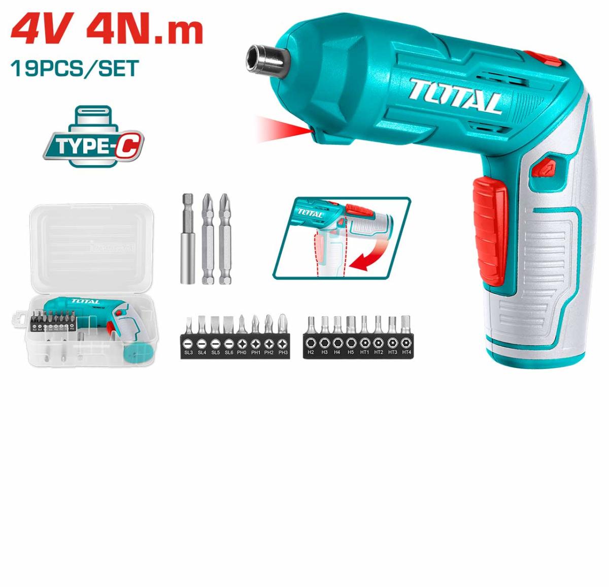TOTAL - SURUBELNITA ELECTRICA 4V HEX 1/4"