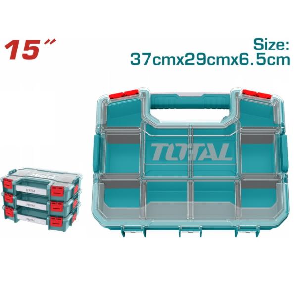 TOTAL - ORGANIZATOR PENTRU SCULE DIN PLASTIC 370MM*290MM*65MM