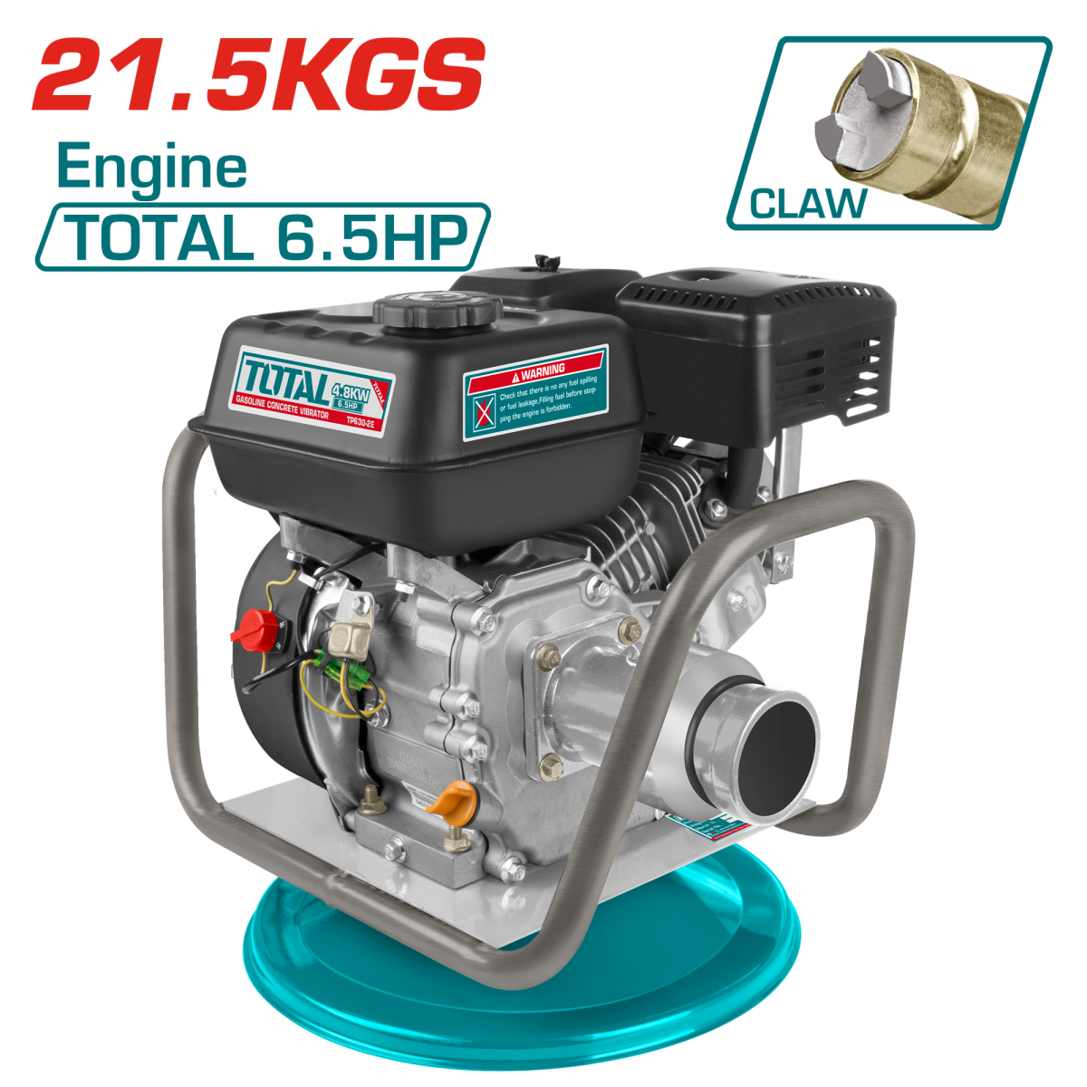 TOTAL - VIBRATOR DE BETON PE BENZINA - 4800W